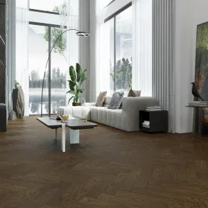 Кварцевый паркет Quartz Parquet Английская Ёлка Дуб Брауни 33-413 браш, фаска Кварцевый паркет Quartz Parquet Английская Ёлка Дуб Брауни 33-413 браш, фаска